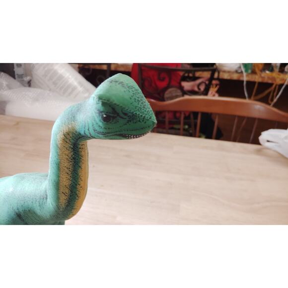 Vintage Phoenix Stuffed Dinosaur Plush Great American Fun Brontosaurus 1991 21" - Picture 4 of 8